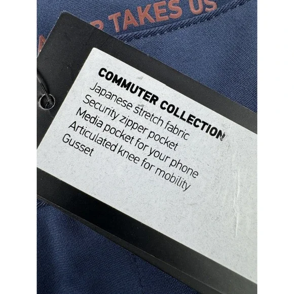 Rhone Pants Mens 38 Blue Commuter Collection Stretch Travel Golf Chino - Picture 3 of 13